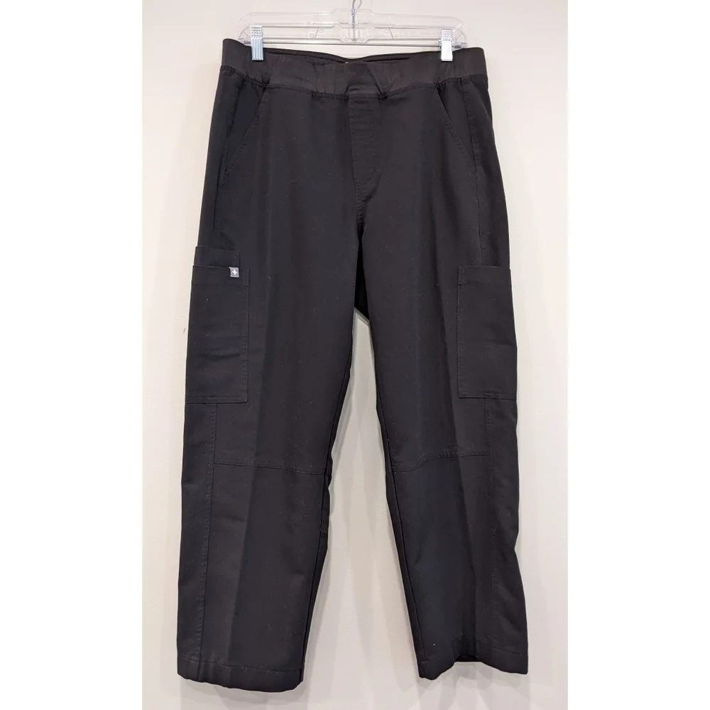 Figs Technical Collection Axim Cargo Scrub Pants in Black Size Large